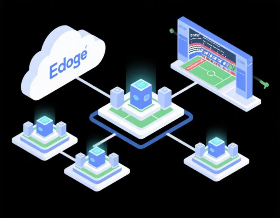 赛事网络架构与云边协同示意图
